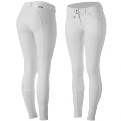 Horze Kids' Grand Prix Full Seat Breeches - White