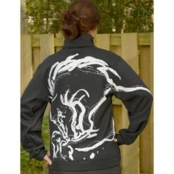 Animals To Wear "Big Horse, No Rider" 1/4 Zip Sweatshirt - Black