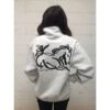 Animals To Wear "Wild Horse" 1/4 Zip Sweatshirt - Light Grey