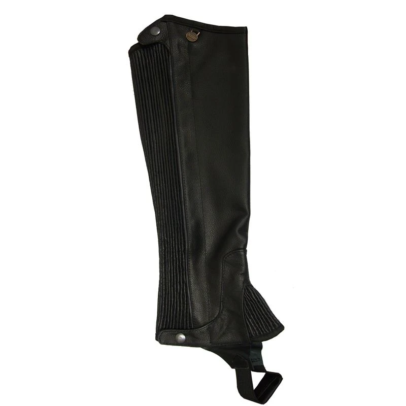 Ovation Kids' Pro Topgrain Half Chaps - Black
