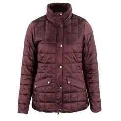 B Vertigo Women's Julianne Quilted Jacket - Vineyard Wine