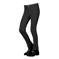Saxon Kids' Adjustable Waist Jodhpurs - Black