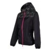 Horze Women's Limited Edition Odette Reflective Printed Rain Jacket - Black
