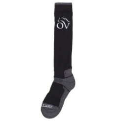Ovation Women's Tech Merino Wool Knee High Socks - Black/Grey