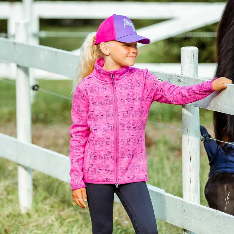 Horze Kids' Cheryl College Jacket - Bougainvillaea Pink - Image 3