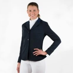 Horze Women's Yvonne Show Jacket - Dark Navy