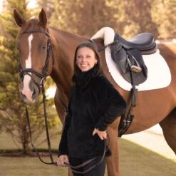 Irideon Women's Luxen Fleece Pull Over - Black