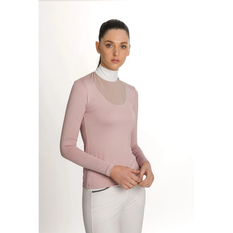 Horseware Women's Lisa Technical Long Sleeve Competition Shirt - Blush