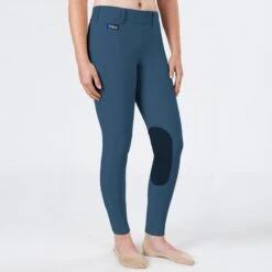 Irideon Women's Cadence Elite Knee Patch Breeches - Chambray