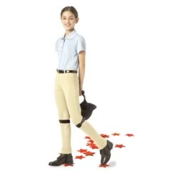 Equistar Kids' Pullon Jod - Neutral Beige