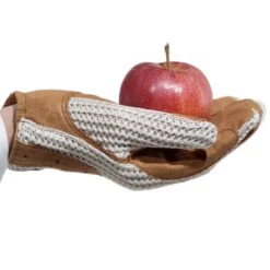 Ovation Horseshoe Crochet Glove - Tan