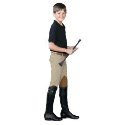 Ovation Kids' Boys 4-Pocket Classic Breech - Classic Show Tan