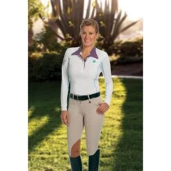 Romfh Women's Sarafina Knee Patch Euroseat - Classic White Sand