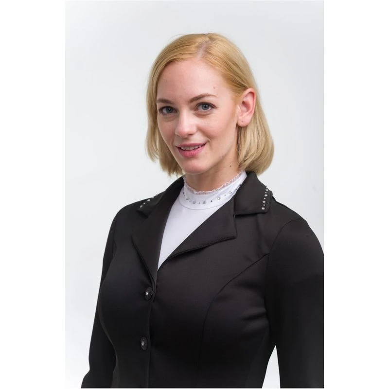 Cavalliera Women's Crystal Second Skin Show Jacket - Black - Image 2