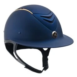 One K MIPS CCS Avance Wide Brim Helmet - Navy Matte Rose Gold