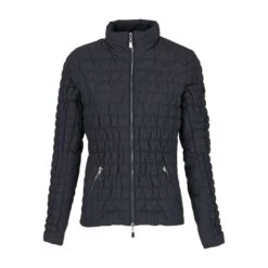 Horze Women's Luna Quilted Stretch Jacket - Dark Navy