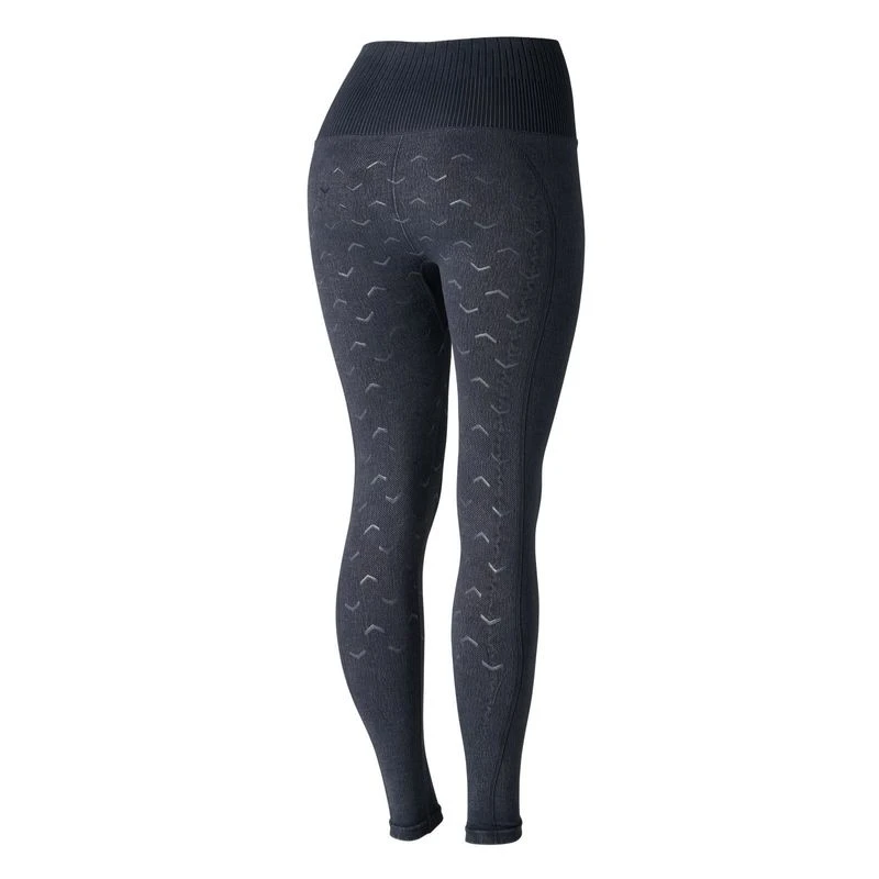 Horze Women's Vanessa Slimming Seamless Tights - Denim Blue - Image 5