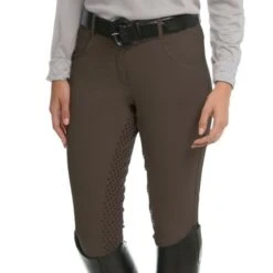 Ovation Women's SoftFlex GripTec Full Seat Breeches - Brown