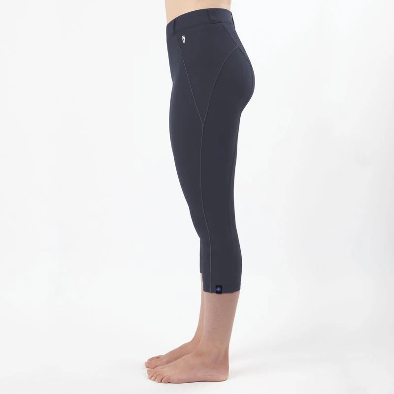 Irideon Women's Issential Capriole Capri Knee Patch Tights - Charcoal - Image 3