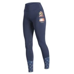 Shires Aubrion Women's Team Riding Tights - Navy