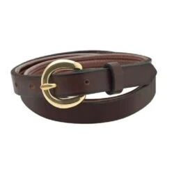 Perri's Padded Leather Belt - Brown/Brown