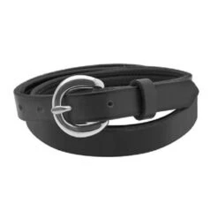 Perri's Padded Leather Belt - Black/Black