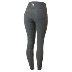 Horze Women's Desiree Full Seat Breeches - Charcoal Grey
