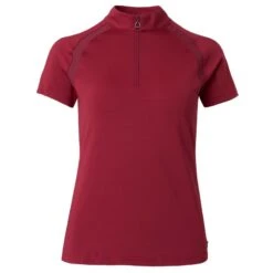 Horze Women's Mia Short Sleeved Training Shirt - Anemone Dark Pink