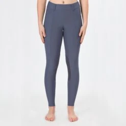 Irideon Women's Issential Cargo Knee Patch Tights - Bluestone