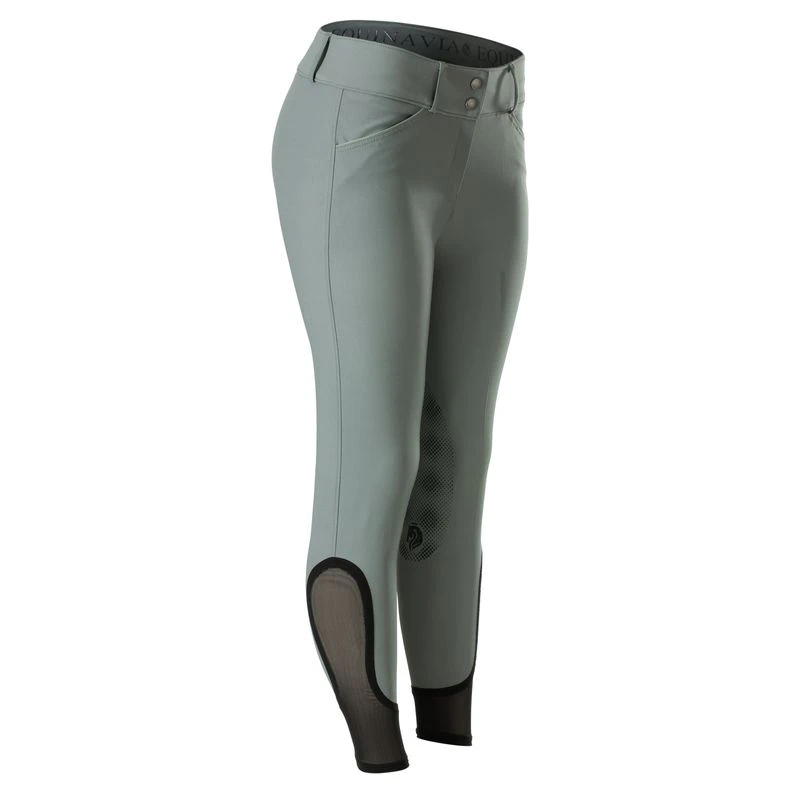 Equinavia Women's Maud Knee Patch Breeches - Steel Grey - Image 3