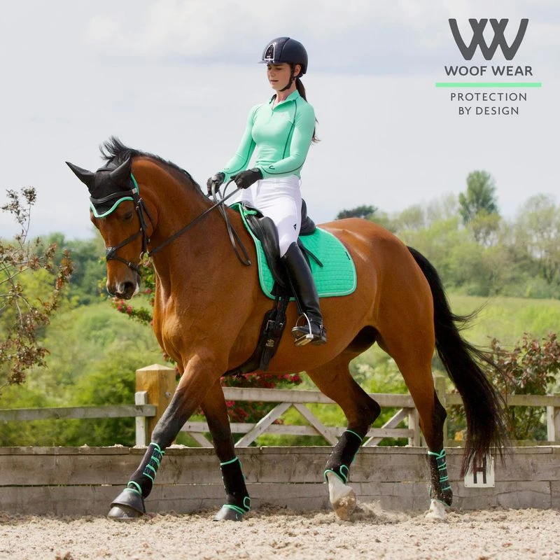 Woof Wear Women's Performance Quarter Zip Riding Shirt - Mint - Image 2