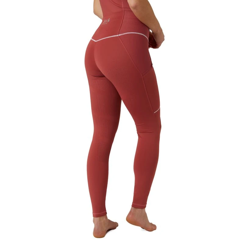 B Vertigo Women's Adara High Waist Full Seat Tights - Mineral Red - Image 3