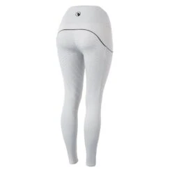 Horze Women's Nicki Breathable Technical Full Seat Tights - Pebble Grey