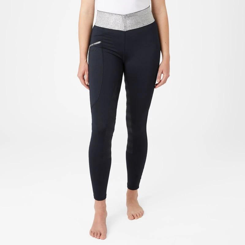 Horze Women's Radiance Tights W/Smart Pockets - Dark Blue - Image 2