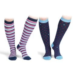 Shires Two Pack Bamboo Socks - Navy