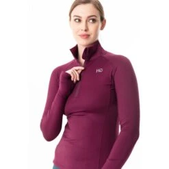 Horseware Women's Thea Tech Quarter Zip Fleece - Beetroot