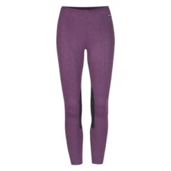 Kerrits Kids' Knee Patch Performance Tights - Magenta Winter Whinnies