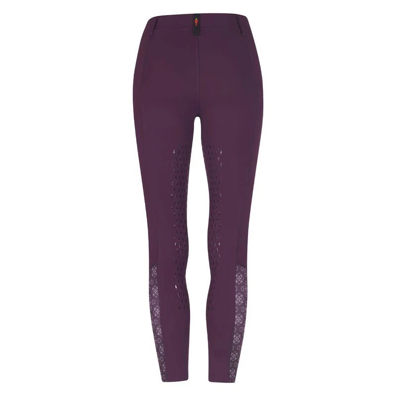 Kerrits Kids' Thermo Tech Printed Tights - Raisin/Raisin Bit Of Frost - Image 2