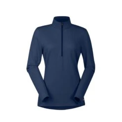 Kerrits Women's Ice Fil Lite Long Sleeve Shirt Solid - Navy