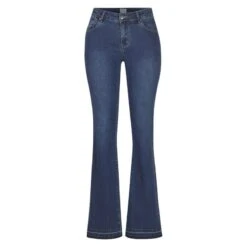 EQL Women's In Motion Bootcut Jean W/Raw Hem - Midnight Wash