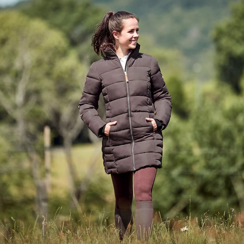 Horze Women's Claire Side Zip Riding Jacket - French Roast - Image 3
