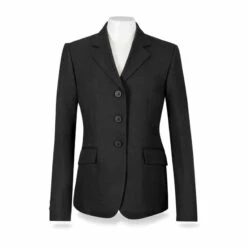 RJ Classics Kids' Hampton Show Coat - Black Herringbone