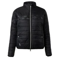 Horze Women's Luminox Padded Jacket W/Reflective Print - Black