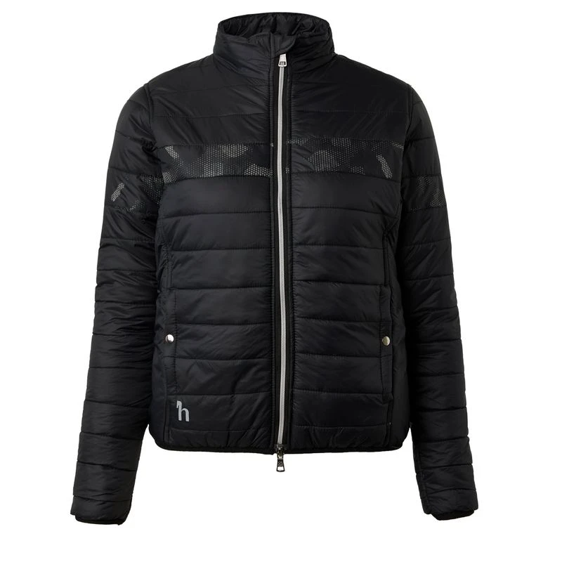 Horze Women's Luminox Padded Jacket W/Reflective Print - Black