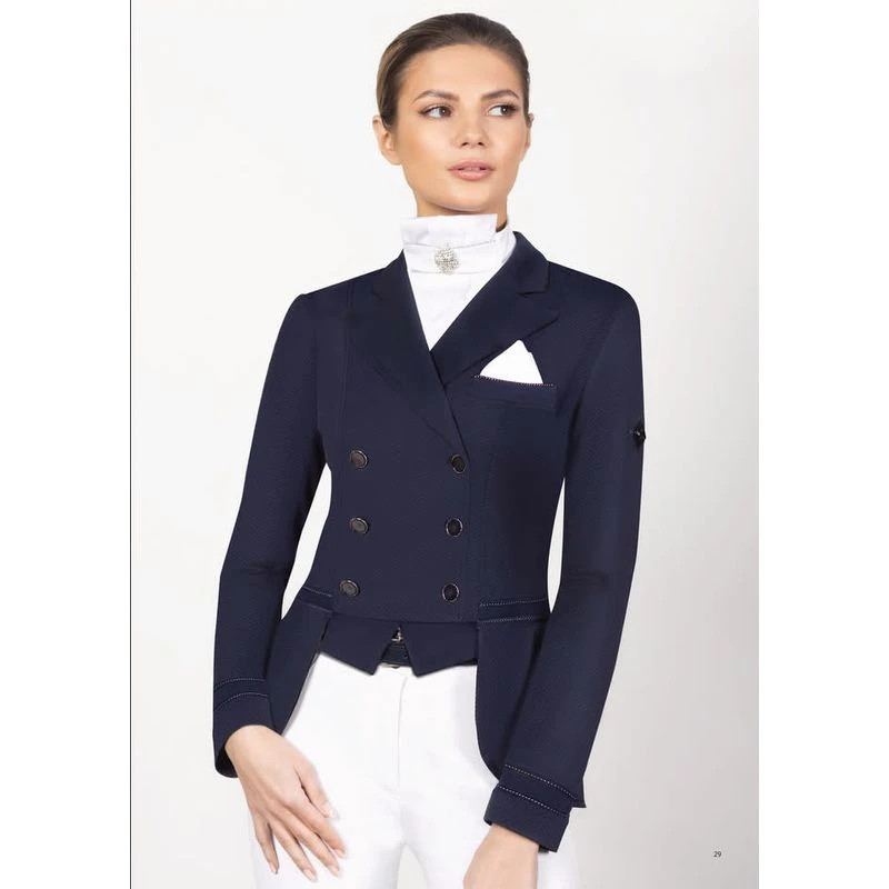 Fair Play Women's Elizabeth Comfimesh Short Tail Coat - Black - Image 3