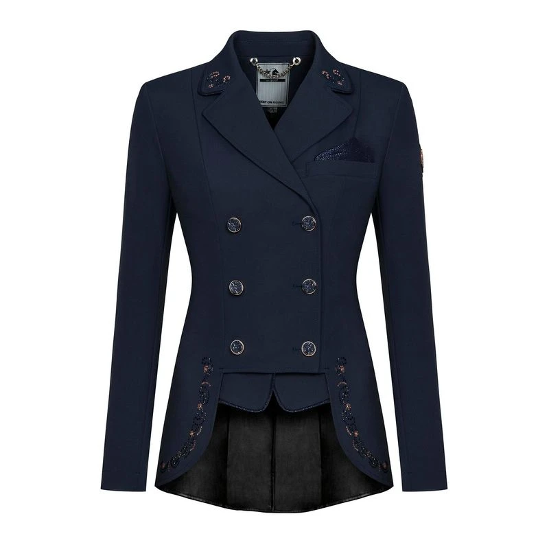 Fair Play Women's Lexim RoseGold Dressage Short Tailcoat - Navy