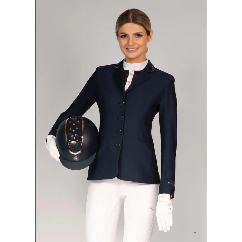 Fair Play Women's Taylor Rose Gold Comfimesh Show Jacket - Navy - Image 3