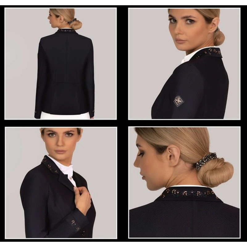 Fair Play Women's Taylor Rose Gold Comfimesh Show Jacket - Navy - Image 4