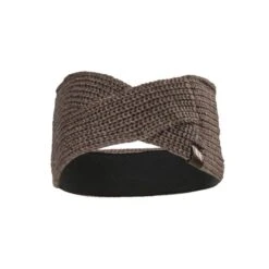 Back On Track Nora Wool Blend Twist Headband - Brown