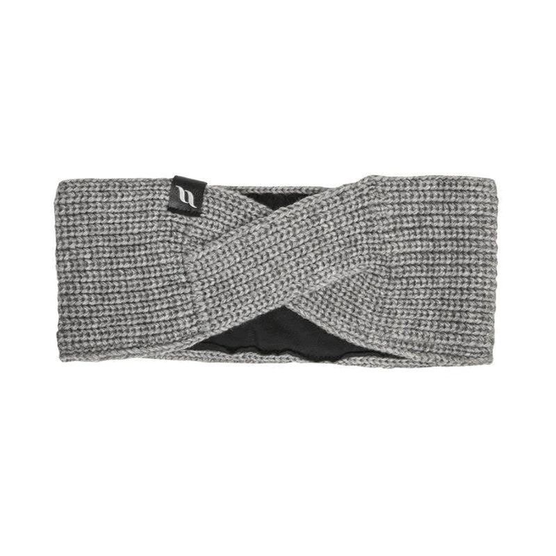 Back On Track Nora Wool Blend Twist Headband - Grey